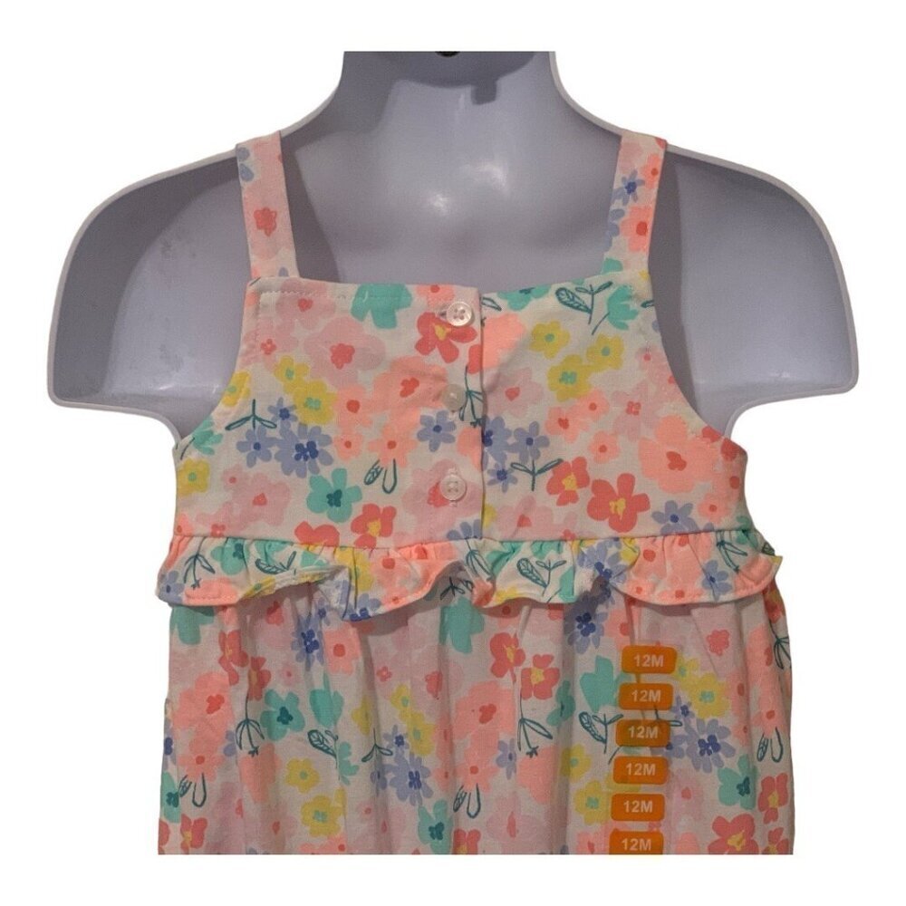 Carters Baby Girls Floral Pull On Shorts Romper Size 12M Multicolor 2 Items - Picture 13 of 16